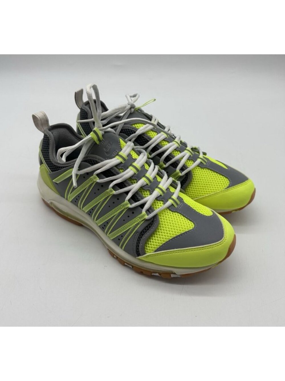 Nike CLOT x Air Max 97 Haven Volt Platinum Gray Lace-Up Sneakers Men's Size 11.5